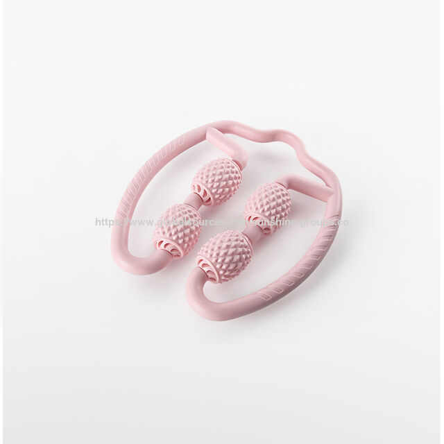 Manuelle 4-Rad U-Form Punktmassage Roller zur Muskelentspannung und Schmerzlinderung - Werbe-Massagegeräte Sportmassagegerät