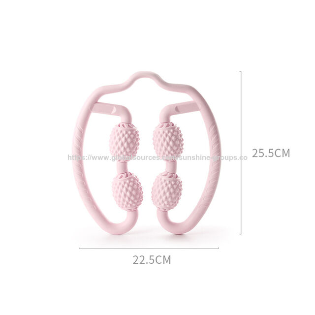 Manuelle 4-Rad U-Form Punktmassage Roller zur Muskelentspannung und Schmerzlinderung - Werbe-Massagegeräte Sportmassagegerät