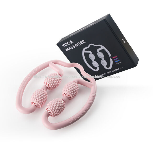 Manuelle 4-Rad U-Form Punktmassage Roller zur Muskelentspannung und Schmerzlinderung - Werbe-Massagegeräte Sportmassagegerät