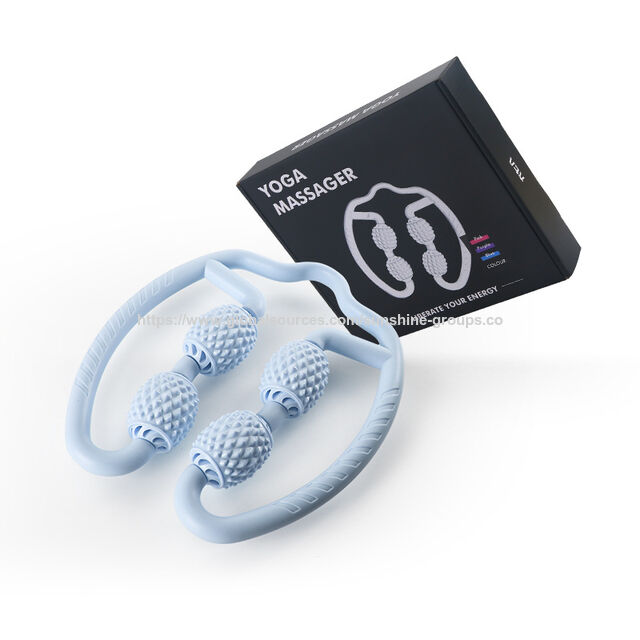 Manuelle 4-Rad U-Form Punktmassage Roller zur Muskelentspannung und Schmerzlinderung - Werbe-Massagegeräte Sportmassagegerät