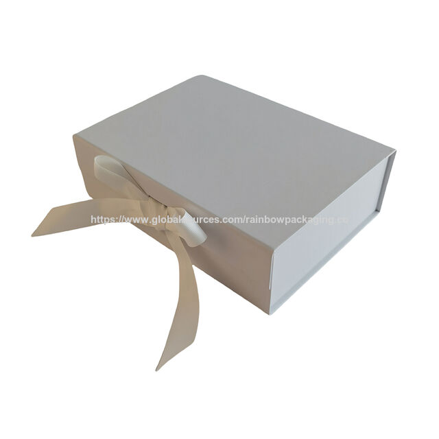 Boîtes cadeaux pliantes en gros avec logo personnalisé et nœud de ruban - Boîtes cadeaux créatives