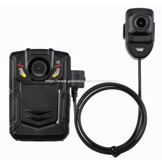 Câmera de corpo DVR portátil recarregável com 720P a 1512P, visão noturna, detecção de movimento e 4G GPS EIS para guardas de segurança/polícia