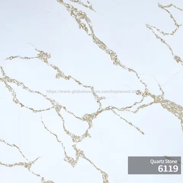 Losas de piedra de cuarzo natural de diseño moderno para encimeras de cocina y revestimiento de paredes, blanco artificial