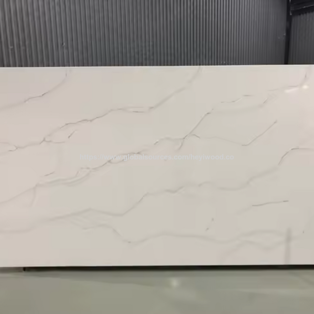 Losas de cuarzo blanco beige de buena calidad a precio de fábrica de piedra artificial