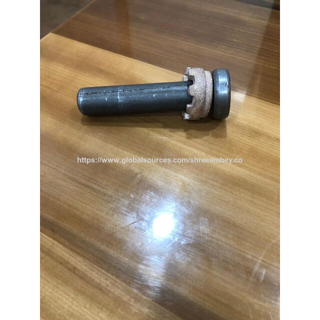 ISO 13918 Schweißbolzen (Kopfbolzen), naturbelassen (roh / blank), Auto Schwarz.
