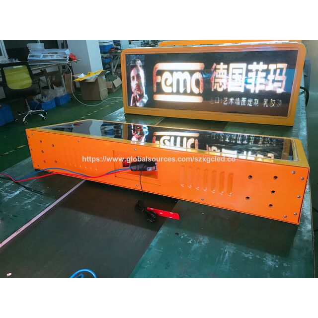 Epistar Hub 75 LED-Panel P4 RGB SMD Outdoor TAXI Top LED-Schild Display Bildschirm