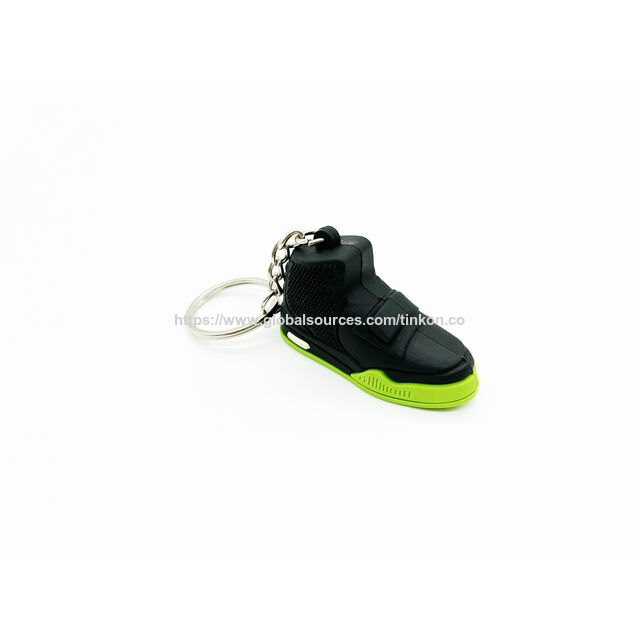 Llaveros al por mayor 2D 3D de goma PVC Mini Air Max Jordan, zapatillas de baloncesto