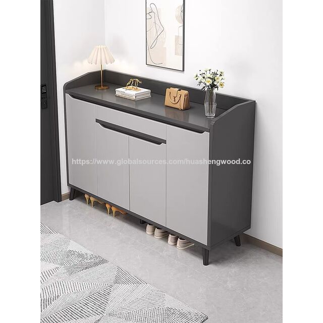 Moderne Holzmöbel für Zuhause, Wohnzimmer-Schuhschrank mit Aufbewahrung