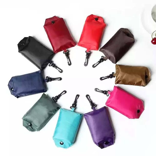 Sac Écologique Personnalisé d'Usine, Sac de Courses en Nylon, Polyester Recyclé, Sac Bleu Pliable en Polyester avec Cordon de Serrage et Votre Propre Logo