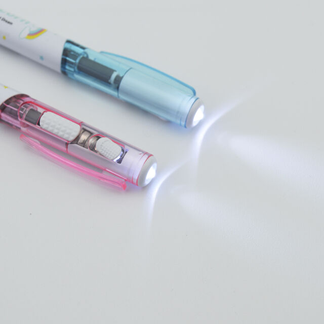 Canetas Esferográficas LED Criativas por Atacado de Fábrica, Canetas Esferográficas em Forma de Unicórnio, Material Escolar, Presentes de Feriado