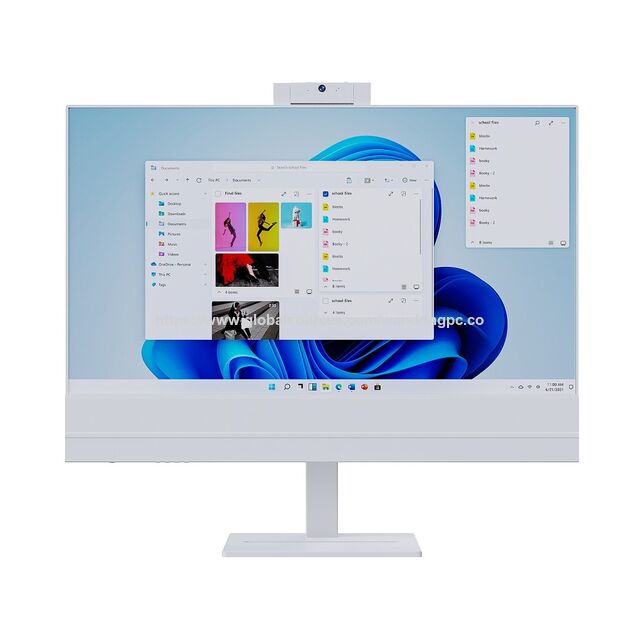 PC Tout-en-Un Tactile avec Processeur Core i3/i5/i7, Conception d'Ordinateur de Bureau Gamer Tout-en-Un