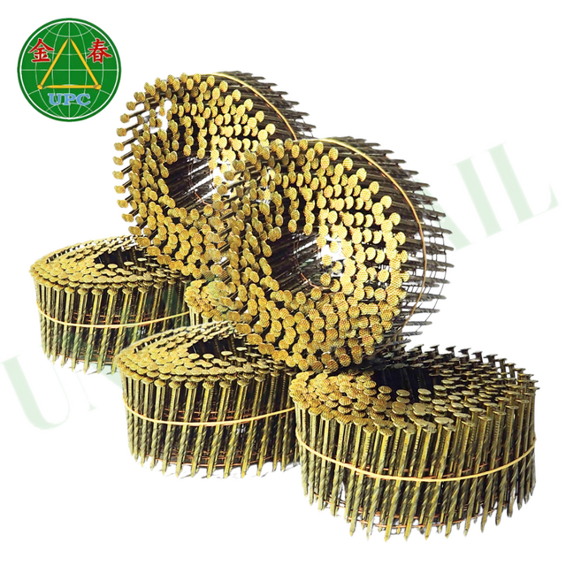 Hochwertige 1-1/4-Zoll-Coilnägel in großen Mengen mit glattem Schaft und langlebigem, geriffeltem Kopf für Paletten, gut geeignet für Nagelgeräte aus Vietnam