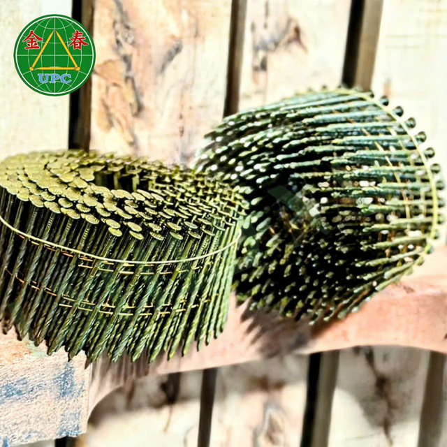Hochwertige 1-1/4-Zoll-Coilnägel in großen Mengen mit glattem Schaft und langlebigem, geriffeltem Kopf für Paletten, gut geeignet für Nagelgeräte aus Vietnam