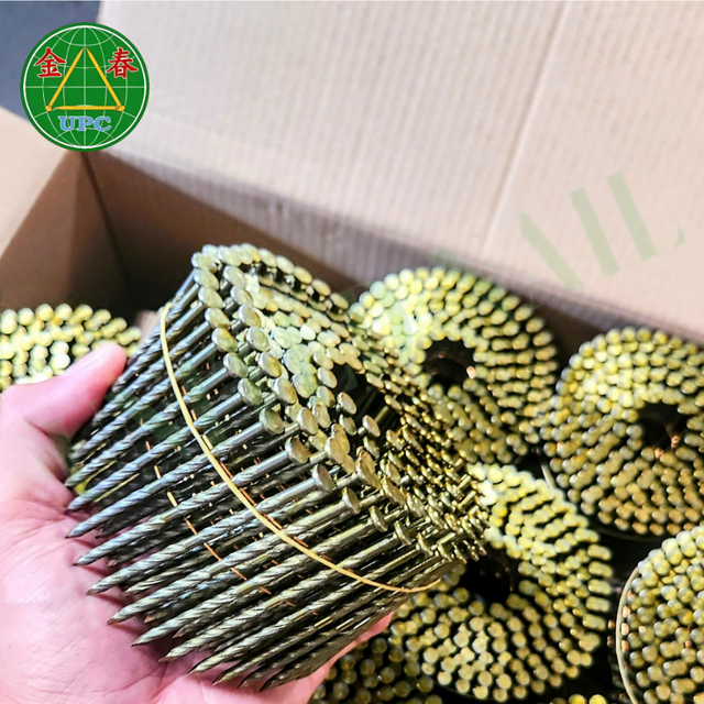 Rostbeständige 1-3/4-Zoll-Stahl Coilnägel mit glattem/spiral-/ringförmigem Schaft für Außenrahmenbau & Palettenherstellung, hergestellt in Vietnam