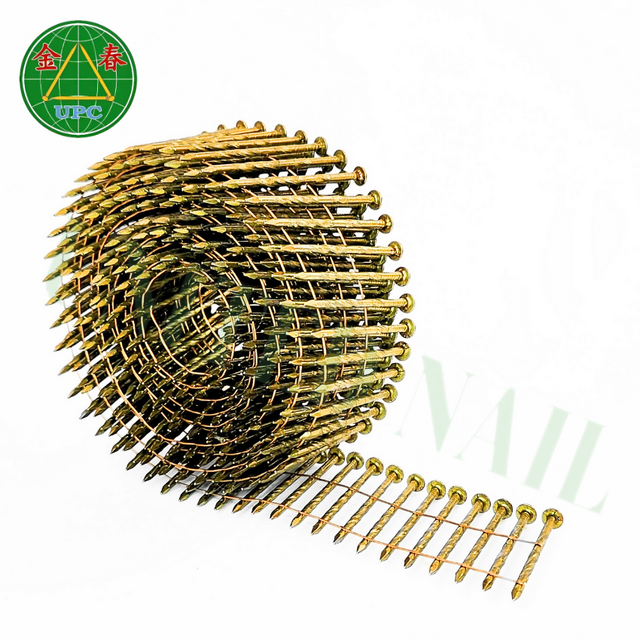 Rostbeständige 1-3/4-Zoll-Stahl Coilnägel mit glattem/spiral-/ringförmigem Schaft für Außenrahmenbau & Palettenherstellung, hergestellt in Vietnam