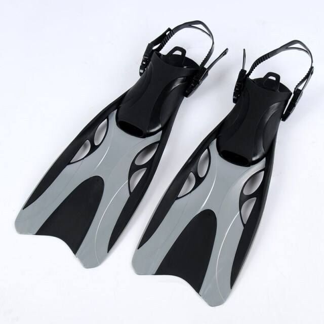 Taucherflossen aus Silikon für Damen und Herren, hochwertige Schwimmflossen für Erwachsene, verstellbare Flossen zum Freitauchen