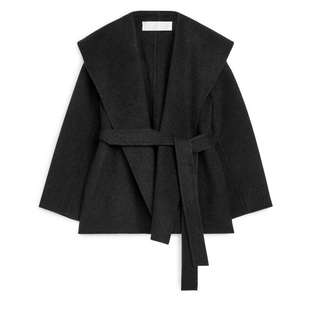 Abrigo de Lana de Doble Cara con Cachemira y Lana para Invierno al por Mayor con Logo de Marca, Ajuste MID con Cuerda y Cierre Abierto para Mujer
