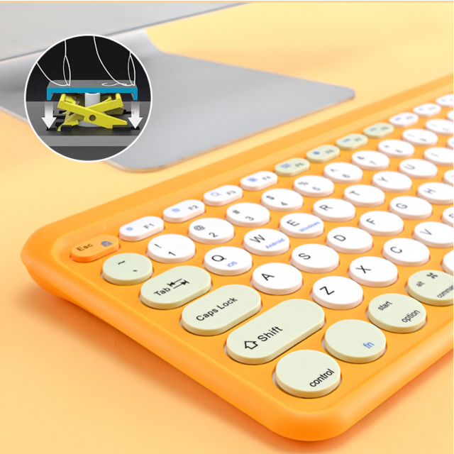 Ensemble Clavier et Souris Bluetooth sans Fil (2.4G USB + Double BT), Kit Clavier et Souris Rechargeables, Claviers et Souris Silencieux et Fins