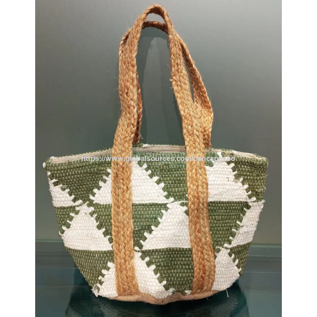 Kai Dreieckige Strandtasche aus Baumwolle. Modell-Nr. CK24255566