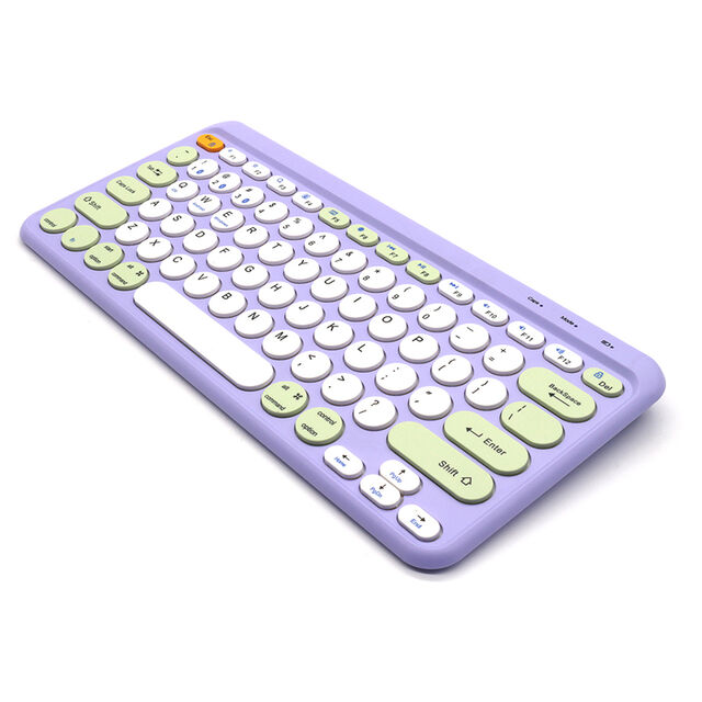 Ensemble Clavier et Souris sans Fil Silencieux et Slim | Combo Rechargeable 2.4G + Double Bluetooth pour Ordinateurs de Bureau et Portables