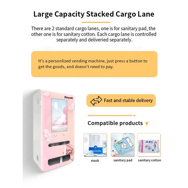 Chine Mini Distributeurs Automatiques de Serviettes Hygiéniques Muraux à Écran Tactile, Distributeurs de Tampons pour Espaces Publics