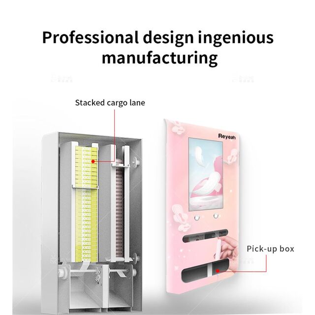 Chine Mini Distributeurs Automatiques de Serviettes Hygiéniques Muraux à Écran Tactile, Distributeurs de Tampons pour Espaces Publics
