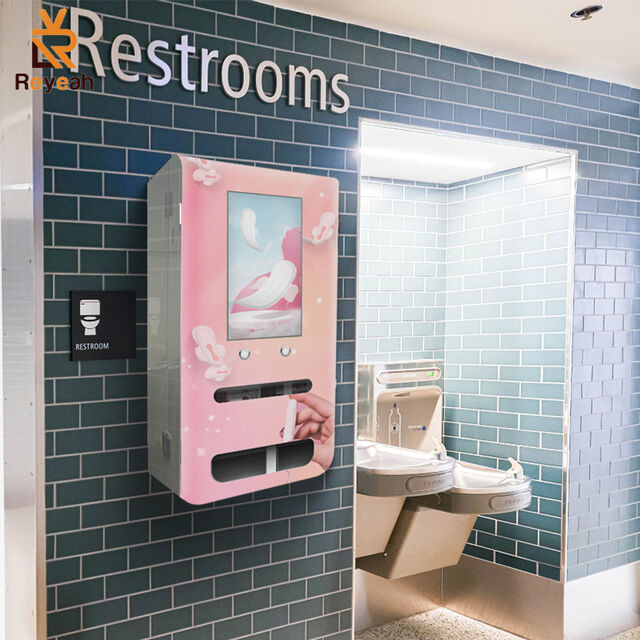 Chine Mini Distributeurs Automatiques de Serviettes Hygiéniques Muraux à Écran Tactile, Distributeurs de Tampons pour Espaces Publics