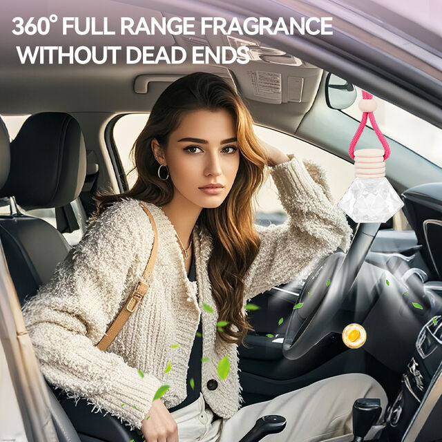 Parfum d'ambiance liquide pour voiture, directement de l'usine, aromathérapie suspendue longue durée, quatre parfums, désodorisant portable léger à suspendre