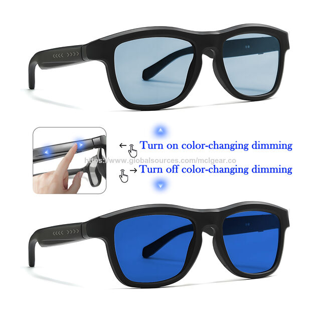 Electrochrome Intelligente Sonnenbrille UV400 im Großhandel mit KI-Übersetzung, Geeignet für Männer und Frauen, Musikbrille