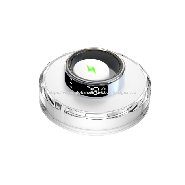 Bague intelligente Bluetooth à commande gestuelle avec suivi de la santé, surveillance de l'oxygène sanguin, balayage gestuel et alertes d'appels vidéo