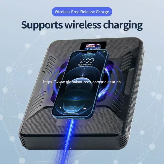 باور بانك شمسي حصري للاستخدام الخارجي 42000 مللي أمبير في الساعة PD140W مع شحن لاسلكي Qi، تعديل يدوي للجهد المستمر، شاشة ملونة TFT OEM