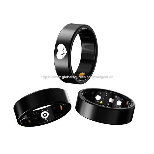 Bague Connectée ECG Portable en Gros 5ATM Étanche Tracker de Fitness Bague de Santé Intelligente pour Hommes et Femmes
