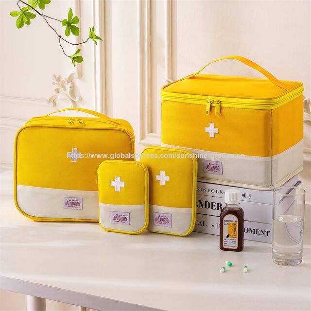Sac Médical Portable, Trousse de Premiers Secours de Voyage, Sac de Rangement pour Médicaments d'Extérieur
