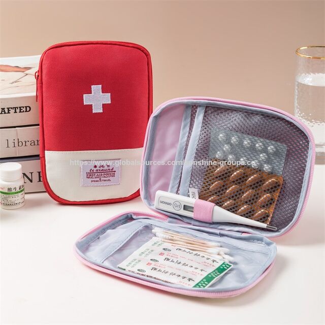 Sac Médical Portable, Trousse de Premiers Secours de Voyage, Sac de Rangement pour Médicaments d'Extérieur