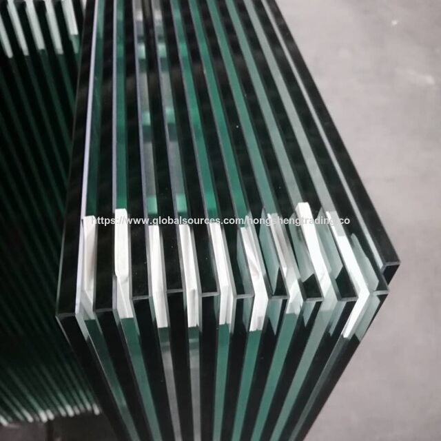 Pabrik Kaca Float Bening untuk Dinding/Partisi, Kaca Laminated Ekstra Bening Low Iron