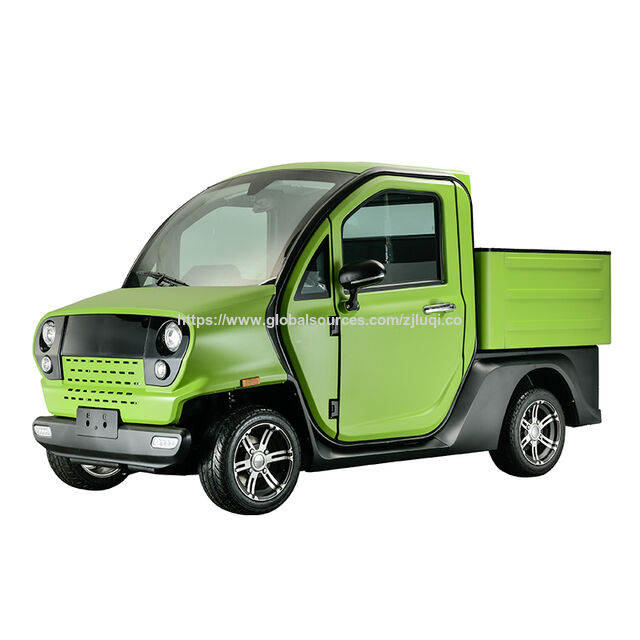 Mini Camionnette Électrique 2 Places avec Batterie au Lithium 6000W Certifiée CEE, Homologuée Route, Intérieur Cuir
