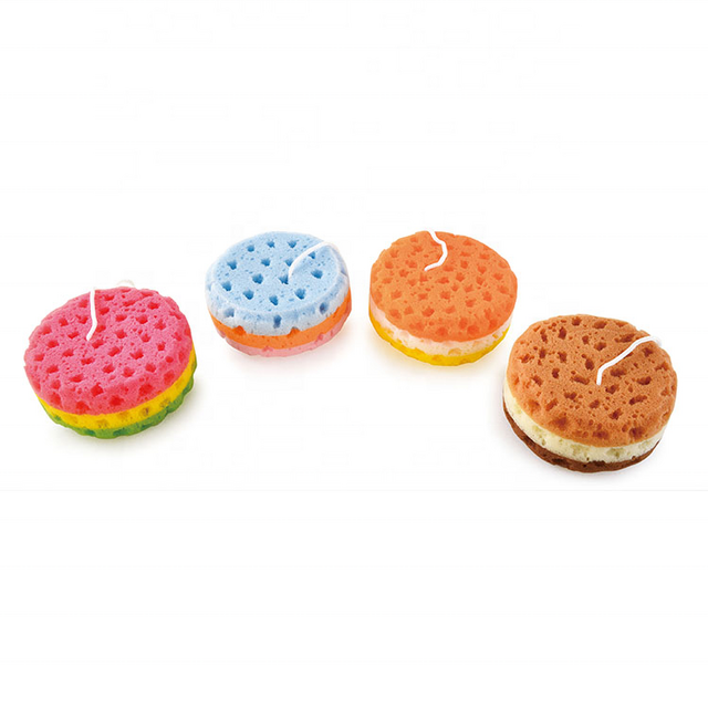 Prix Promotionnel Faible MOQ Éponges de Bain en Forme de Fruits pour Enfants, Exfoliantes pour le Corps, Éponge Luffa Douce pour Bébé