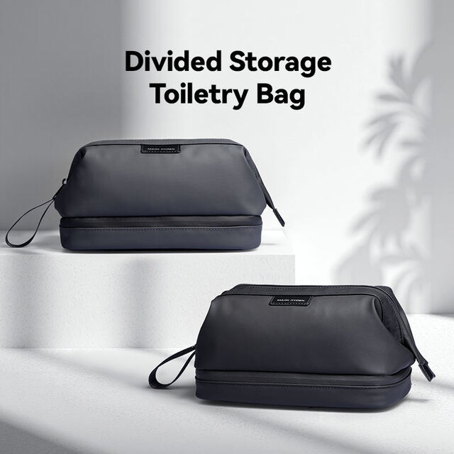 Bolso de Viaje Grande para Artículos de Aseo de Cuero PU a la Moda, Bolso de Embrague de Gran Capacidad, Bolsa de Almacenamiento Impermeable Portátil para Viajes y Fitness T_MR264