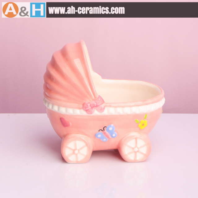 Caixa de Armazenamento para Hamster, Acessório para Pequenos Animais de Estimação, Cesto de Carrinho de Bebê de Cerâmica, Recipiente de Armazenamento Multiuso, Detalhe de Decoração para Casa, Presente Bonito