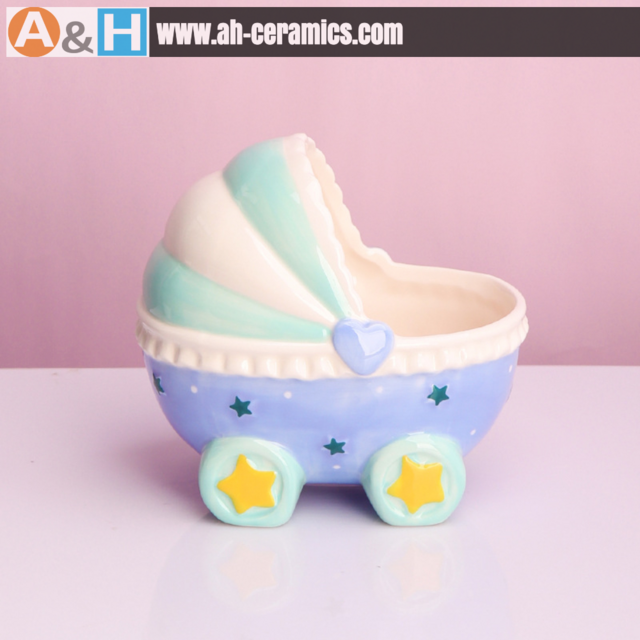 Caixa de Armazenamento para Hamster, Acessório para Pequenos Animais de Estimação, Cesto de Carrinho de Bebê de Cerâmica, Recipiente de Armazenamento Multiuso, Detalhe de Decoração para Casa, Presente Bonito