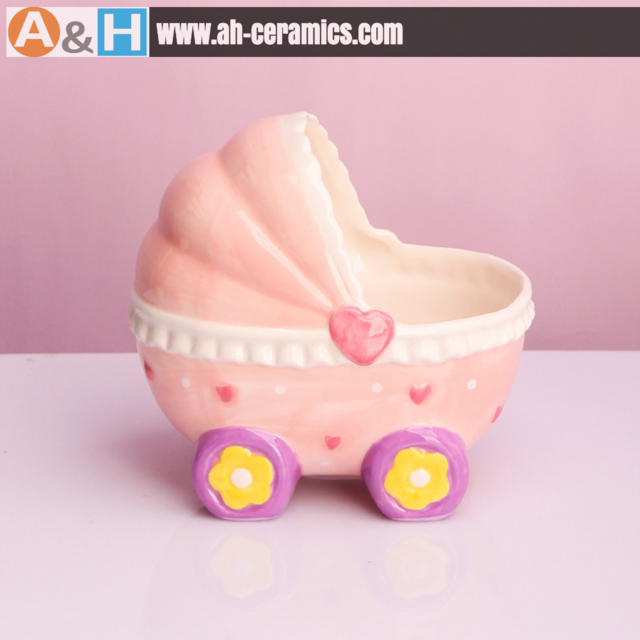 Caixa de Armazenamento para Hamster, Acessório para Pequenos Animais de Estimação, Cesto de Carrinho de Bebê de Cerâmica, Recipiente de Armazenamento Multiuso, Detalhe de Decoração para Casa, Presente Bonito