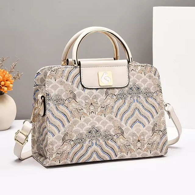 Bolsa de ombro feminina por atacado, novo design moderno e requintado com fecho de zíper, bolsa tote de couro PU para senhora