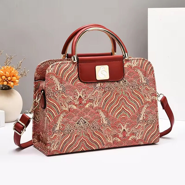Bolsa de ombro feminina por atacado, novo design moderno e requintado com fecho de zíper, bolsa tote de couro PU para senhora