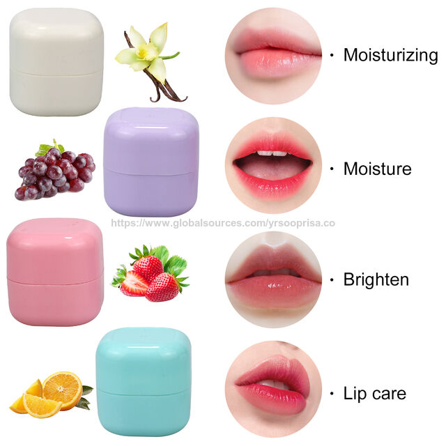Venta al por mayor de bálsamo labial nuevo, bola cuadrada, brillo de labios