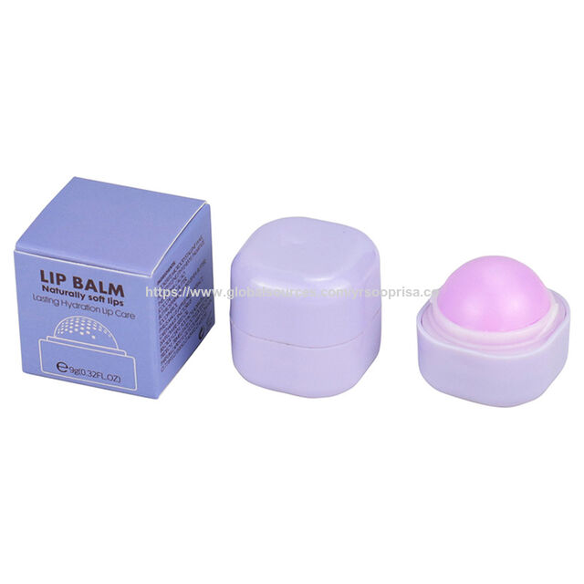 Venta al por mayor de bálsamo labial nuevo, bola cuadrada, brillo de labios