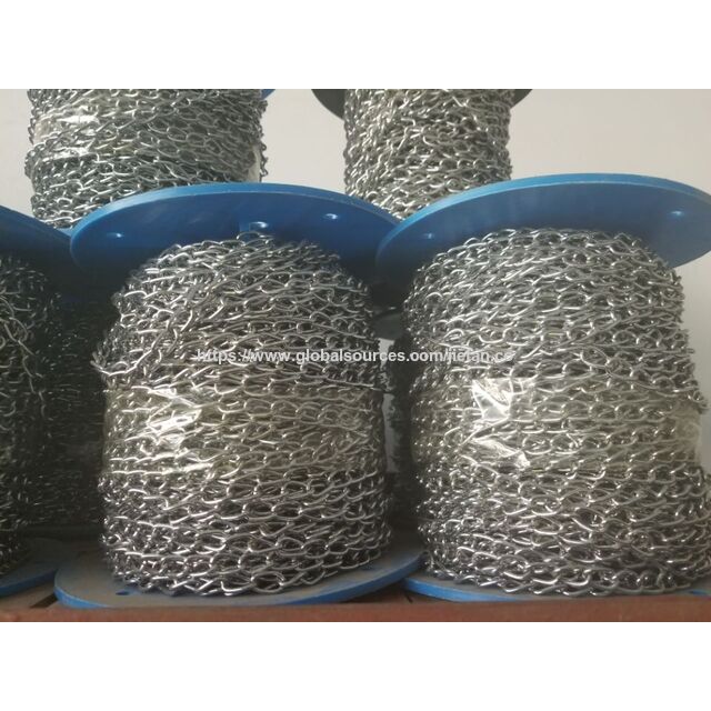 Chaîne à maillons en acier galvanisé, chaîne métallique, rideau métallique