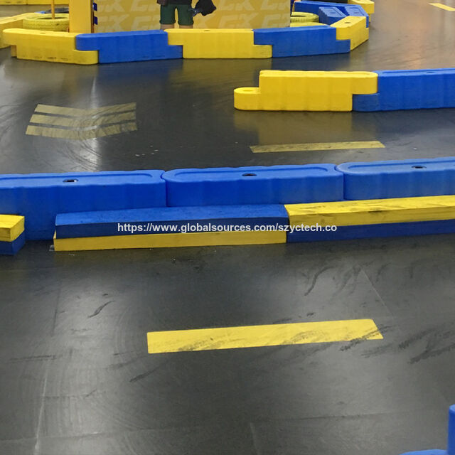 Barreira de Go-Kart Preenchida com Água Personalizada | Cerca de Proteção contra Impactos para Pistas de Corrida Internas e Externas | Divisória Anticolisão para Carros de Choque