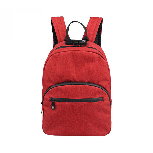 Bolsa de mão eletrônica pequena e inteligente com zíper inteligente, antifurto de metal, USB, mochila escolar antifurto para mulheres