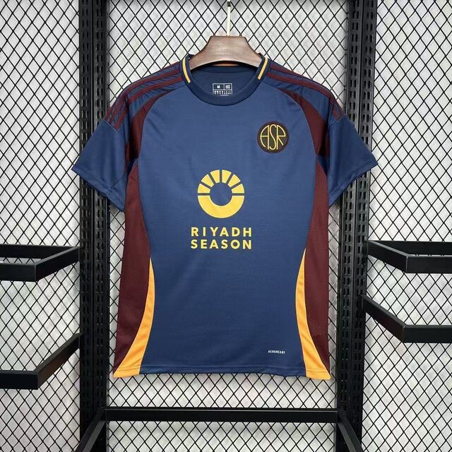 25-26 Kundenspezifische, hochwertige Fußballtrikots aus 100 % Polyester, schnell trocknend, Spielerversion, Fußballtrikot, Großhandelsbestellungen für Sportbekleidung
