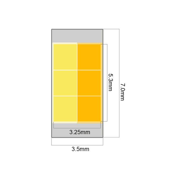 30W Hochleistungs-LED-Lampenperlen 1200lm Automobil-Licht CSP 3570LED-Chip